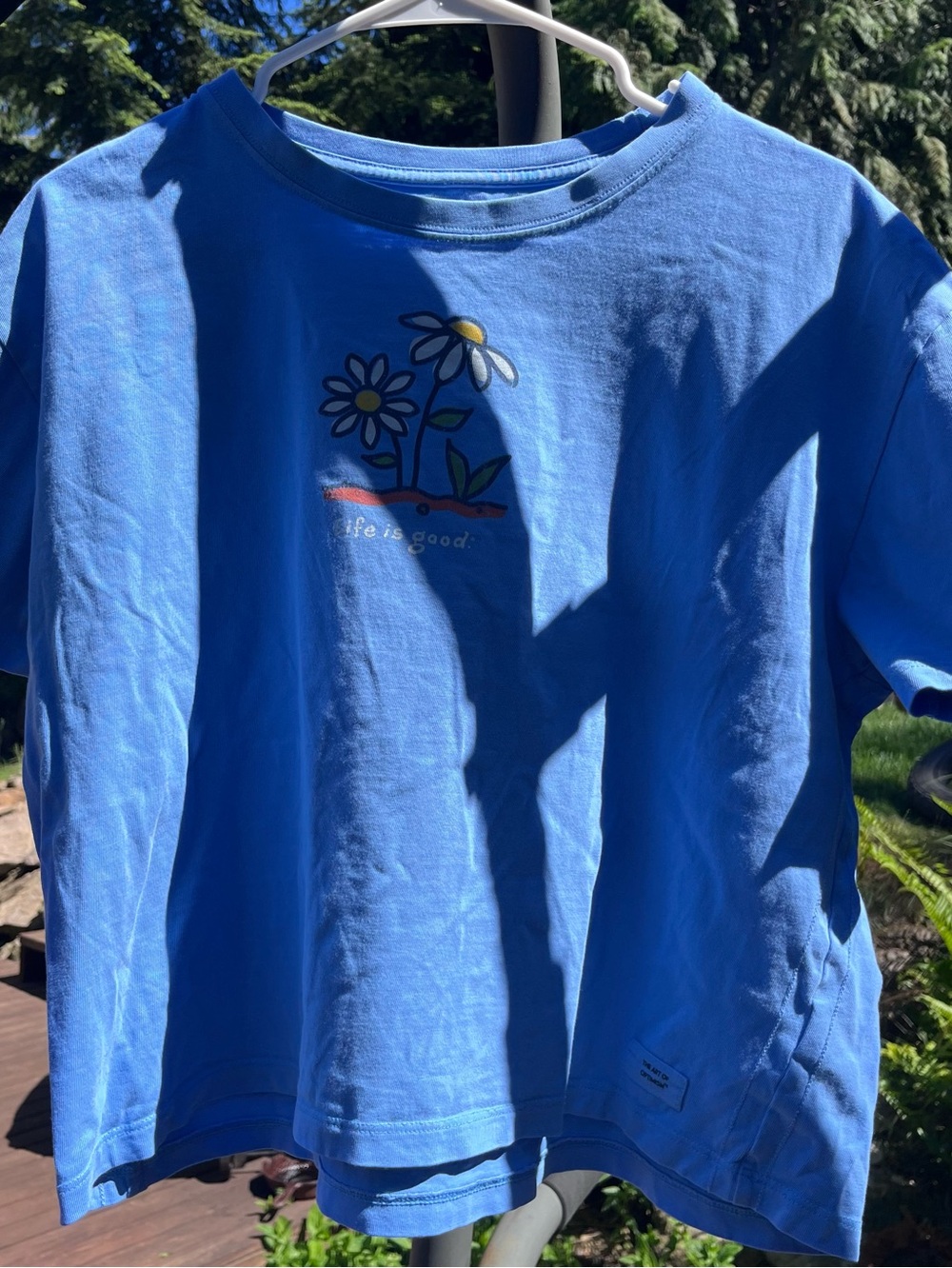 Life Is Good Women's Short Sleeve Tee in Royal Blue